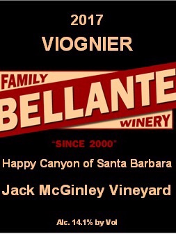 Bellante Family Winery - Viognier - Jack McGinley Vineyard - 2017