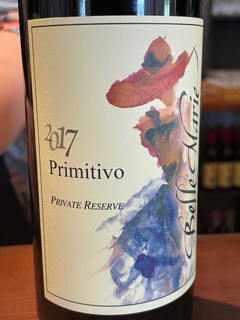 Belle Marie - Primitivo Private Reserve - 2017