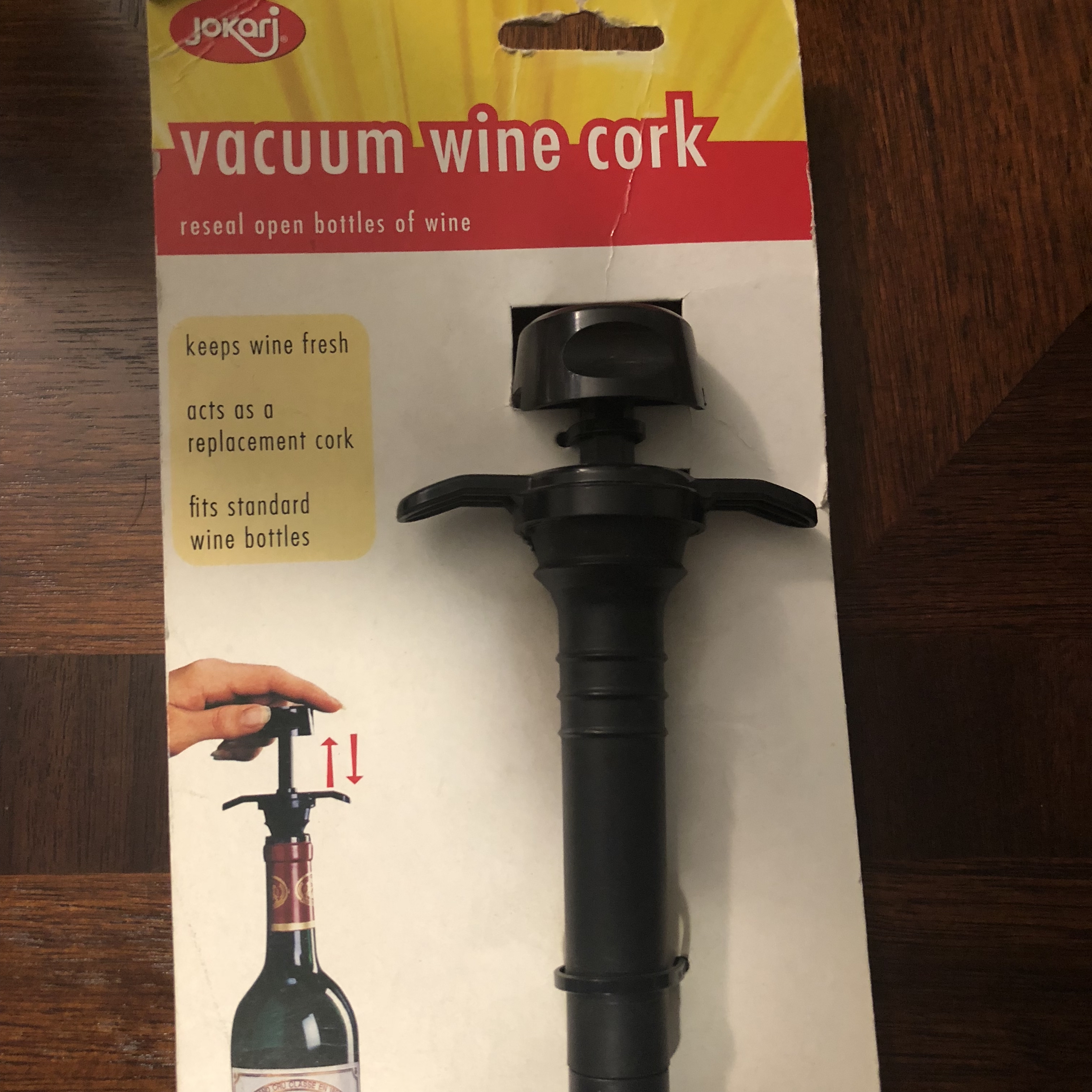 Air-Vac Wine Pump Cork by Jokari