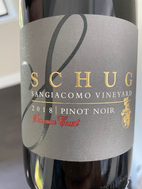 Schug - Pinot Noir Sangiacomo Vineyard - 2018