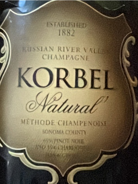 Korbel - Pinot Noir - Chardonnay Natural - 2019