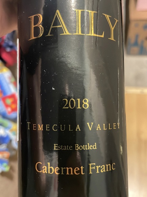 Baily - Cabernet Franc - 2018