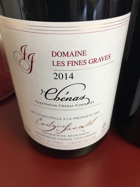 Jacky Janodet - Domaine Les Fines Graves Chénas - 2014