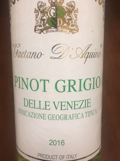 Gaetano d’Aquino  - Pinot Grigio - 2016