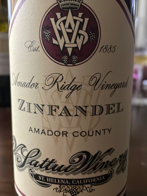 V. Sattui - Amador Ridge Vineyard Zinfandel - 2019