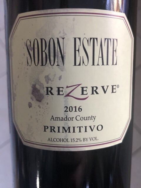 Sobon Estate - Rezerve Primitivo - 2016