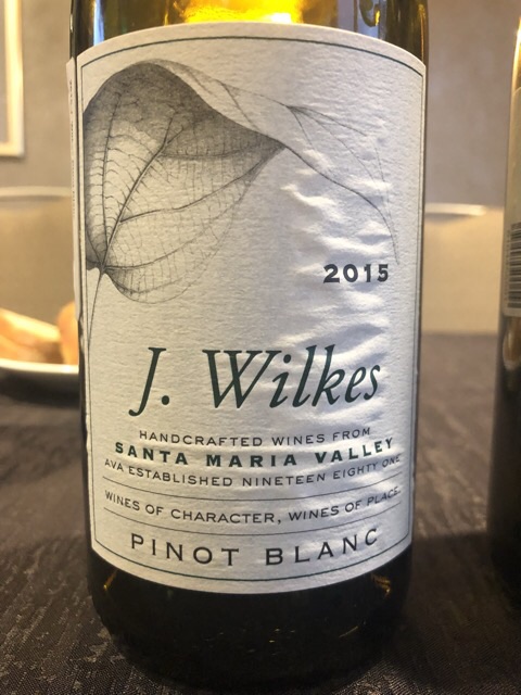J. Wilkes - Pinot Blanc - 2015
