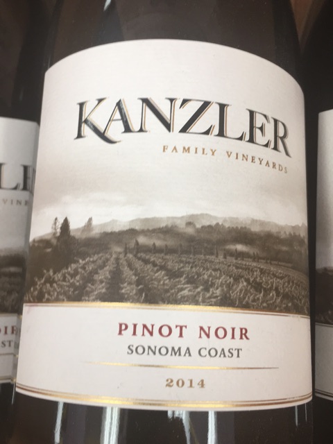 Kanzler Vineyards - Pinot Noir - 2014