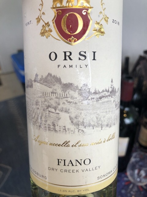Orsi Family - Fiano - 2018