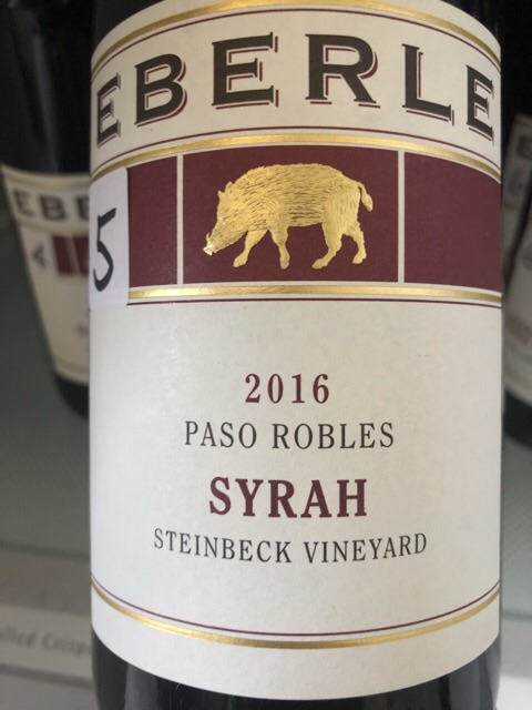 Eberle - Steinbeck Vineyard Syrah - 2016
