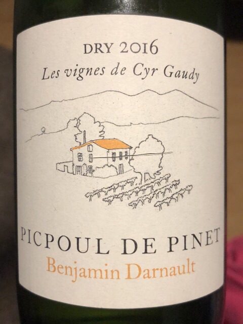 Benjamin Darnault - Picpoul De Pinet Dry - 2016