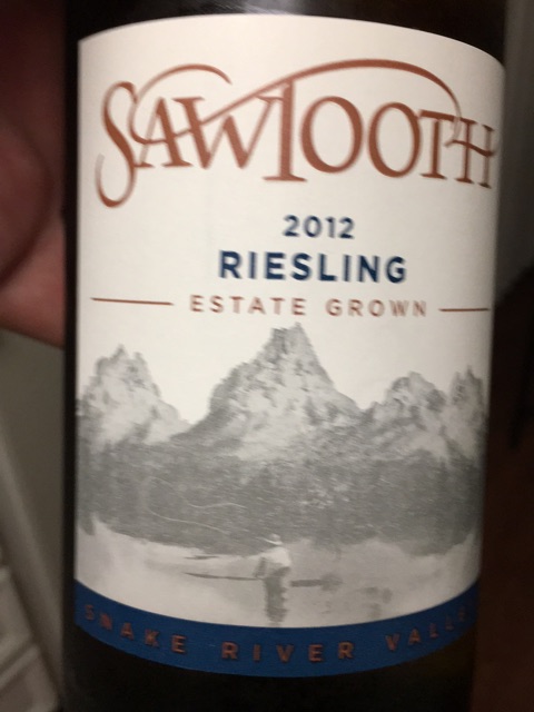 Sawtooth - Riesling - 2012