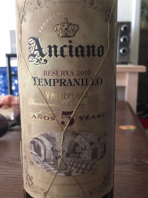 Anciano - Bodegas Navalon - Anciano Clásico Tempranillo - 2010