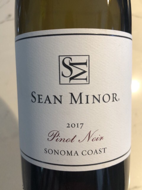 Sean Minor - Sonoma Coast Pinot Noir - 2017