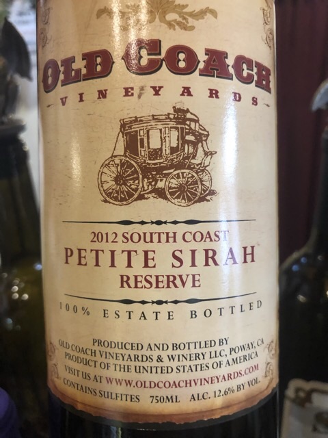 Old Coach - Reserve Petite Sirah - 2012