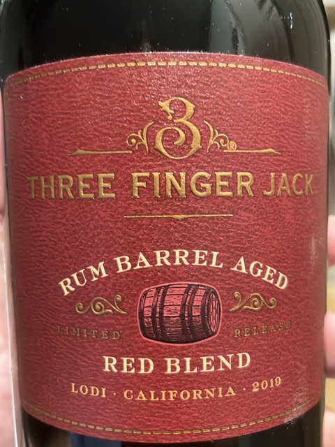 Delicato - Three Finger Jack Rum Barrel Aged Limited Release Red Blend - 2019