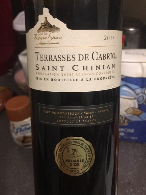 Roquebrun - Terrasses de Cabrio Saint-Chinian - 2015