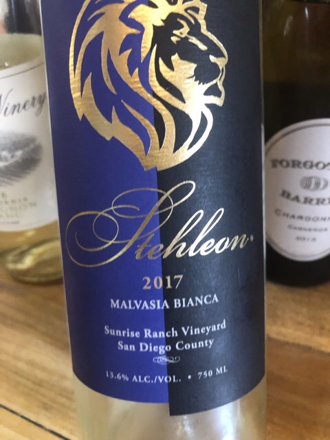 Stehleon - Sunrise Ranch Vineyards Malvasia Bianca - 2017