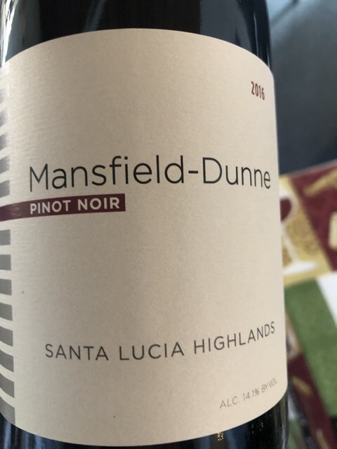 Mansfield - Dunne - Pinot Noir - 2014