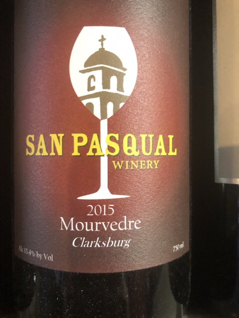 San Pasqual Winery - Mourvèdre - 2015