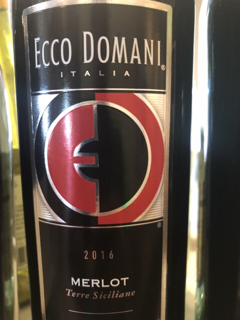 Ecco Domani - Merlot  - 2016