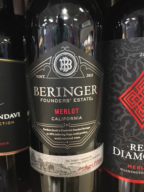 Beringer Vineyards - Founders' Estate Merlot - 2015
