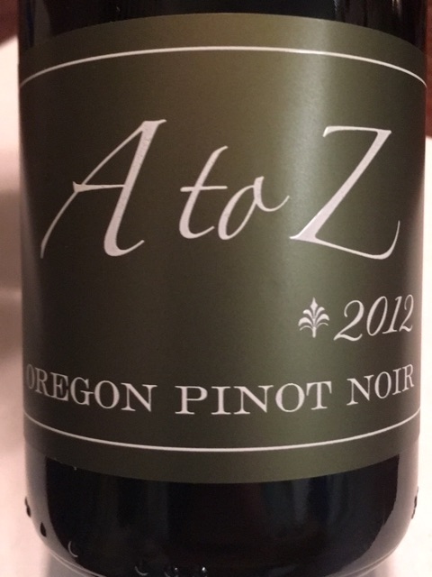 A to Z Wineworks - Pinot Noir - 2012