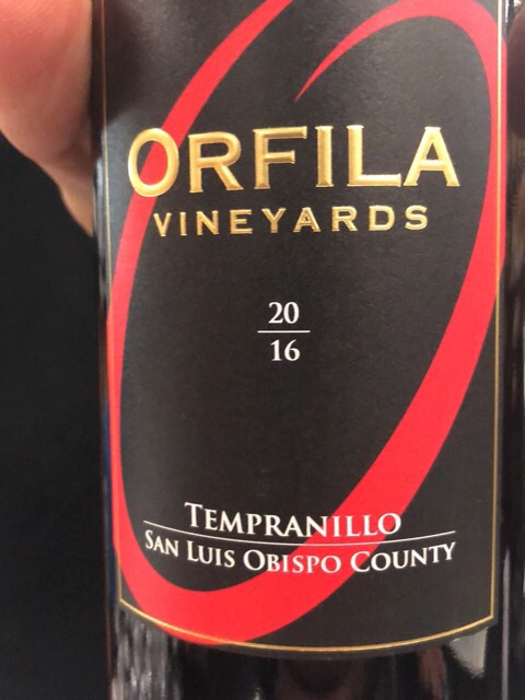 Orfila Vineyards - Tempranillo - 2016