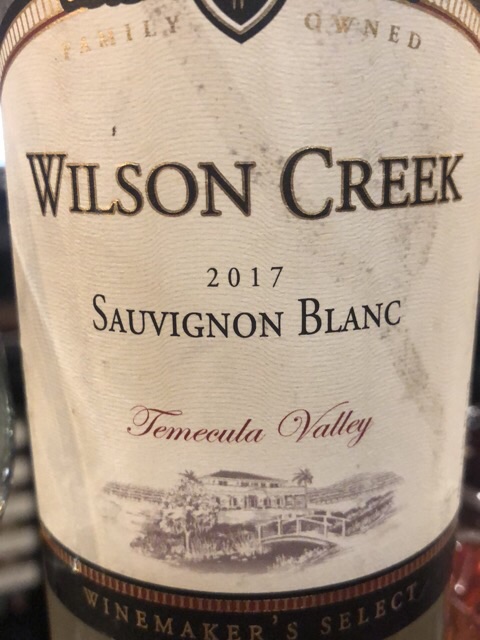 Wilson Creek - Winemaker's Select Sauvignon Blanc - 2017