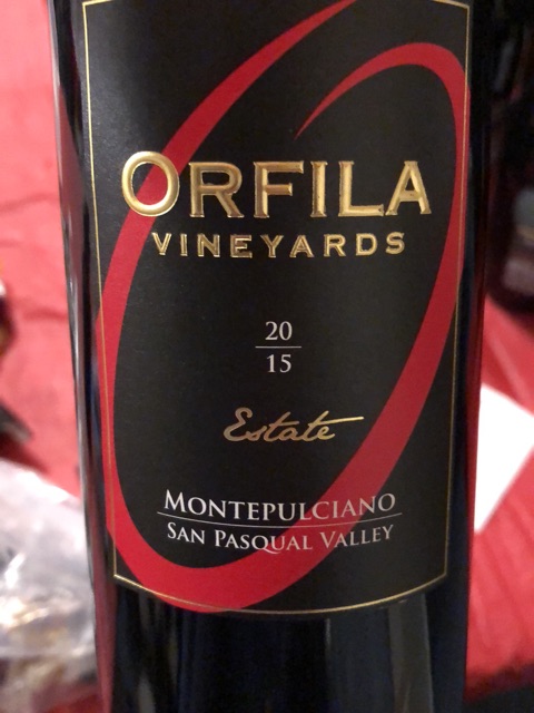 Orfila Vineyards - San Pasqual Valley Montepulciano - 2015