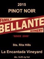 Bellante Family Winery - Pinot Noir - 2015