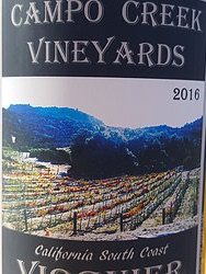 Campo Creek Vineyards - Estate Viognier - 2016