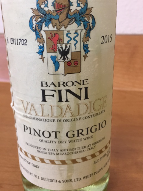 Barone Fini - Pinot Grigio Valdadige - 2015