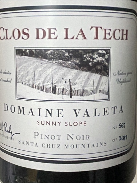 Clos de la Tech - Domaine Valeta Sunny Slope Pinot Noir - 2013