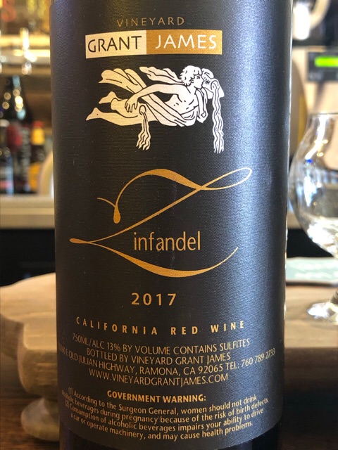 Grant James - Zinfandel - 2017