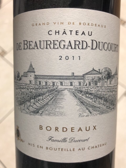 Château de Beauregard-Ducourt - Bordeaux Rouge - 2011