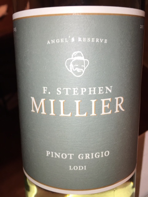 F. Stephen Millier - Angel's Reserve Pinot Grigio - 2015