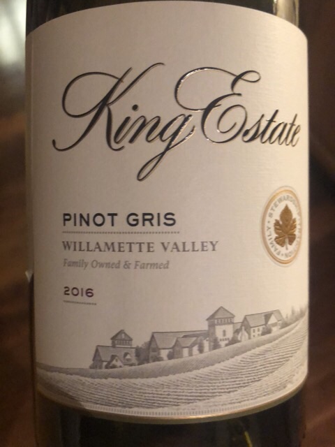King Estate - Pinot Gris - 2016