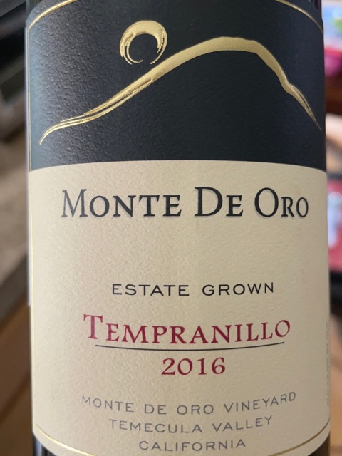 Monte de Oro - Tempranillo - 2016