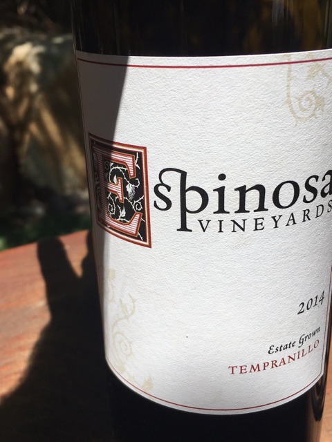 Espinosa Vineyards - Tempranillo - 2014