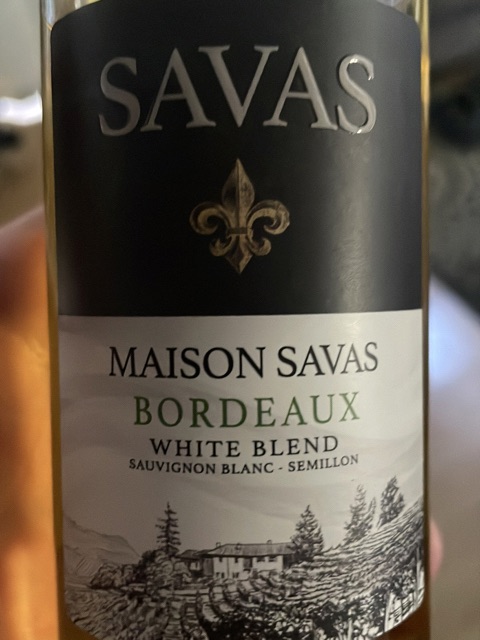 SAVAS - Bordeaux Sauvignon Blanc - 2019