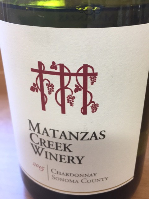 Matanzas Creek Winery - Chardonnay Sonoma County - 2015