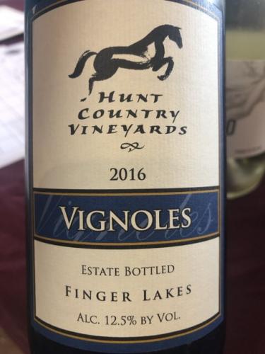 Hunt Country Vineyards - Vignoles - 2016