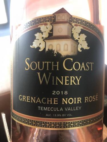 South Coast Winery - Grenache Noir Rosé - 2018