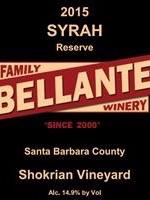 Bellante Family Winery - Syrah Reserve - Shokrian Vineyard - 2015