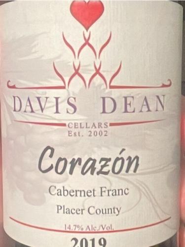 Davis Dean - Cabernet Franc Corazón - 2019