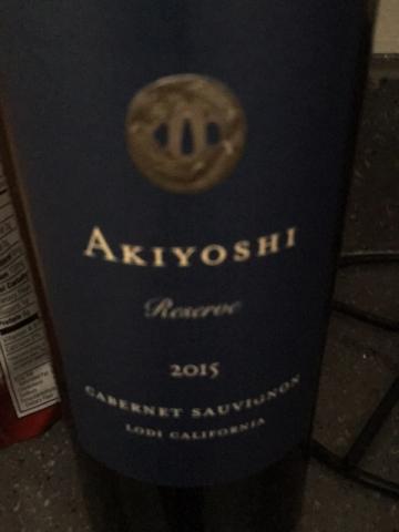 Akiyoshi - Cabernet Sauvignon Reserve - 2015