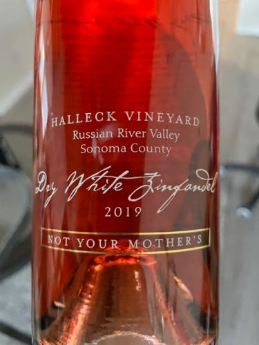 Halleck Vineyard - Not Your Mother's Dry White Zinfandel - 2019