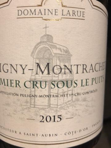 Domaine Larue - Puligny-Montrachet Premier Cru 'Sous le Puits' - 2015