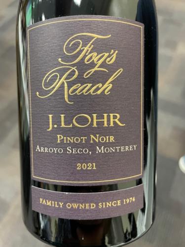 J. Lohr Vineyards &amp; Wines - Fog’s Reach Pinot Noir - 2021